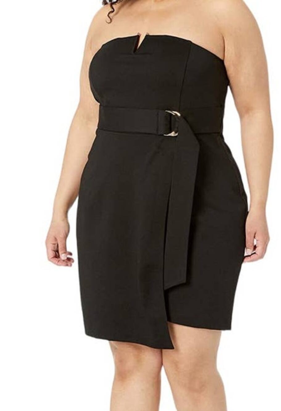 City Chic dress black strapless Night Fall
